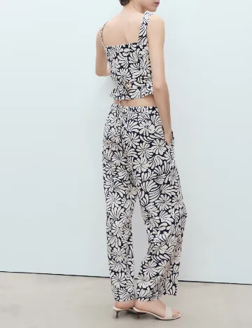 Pantaloni Mango, bleumarin