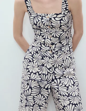 Pantaloni Mango, bleumarin