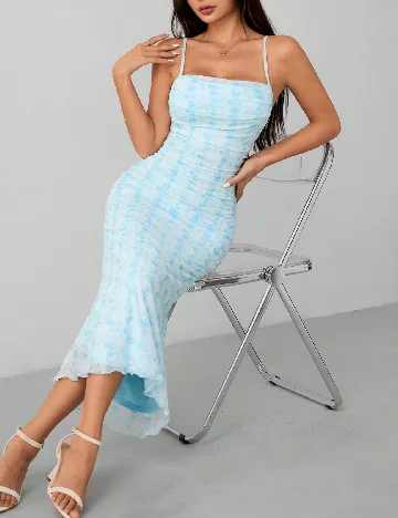Rochie medie SHEIN, albastru