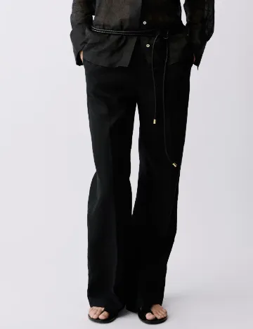 Pantaloni Mango, negru