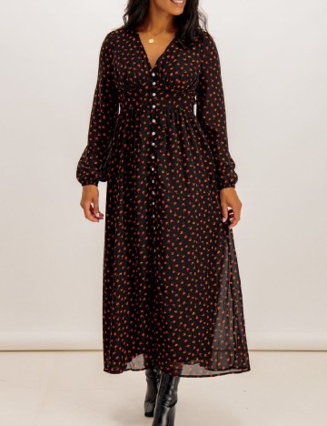 Rochie lunga Only, negru
