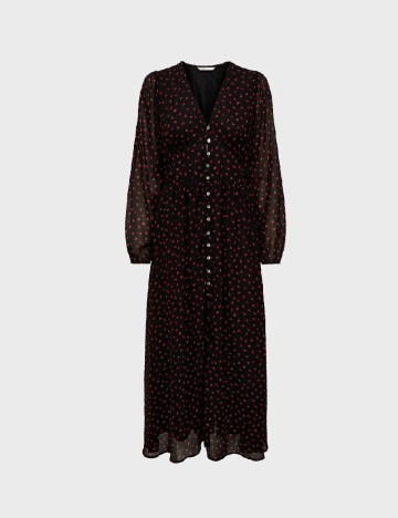 Rochie lunga Only, negru