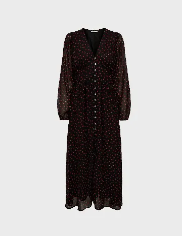 Rochie lunga Only, negru