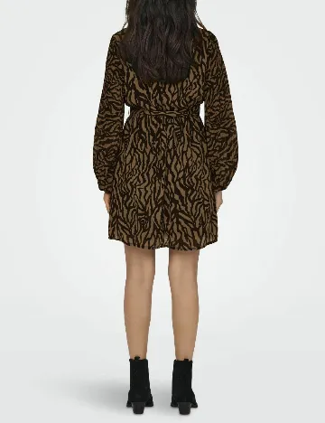 Rochie scurta Only, negru/maro