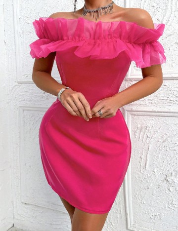 Rochie scurta SHEIN, roz