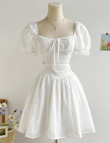 Rochie scurta SHEIN, alb