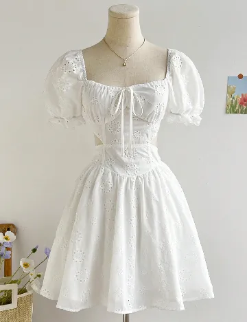 Rochie scurta SHEIN, alb