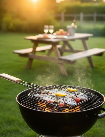 Gratar pentru peste, negru