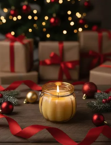 Lumanare decorativa, galben Galben