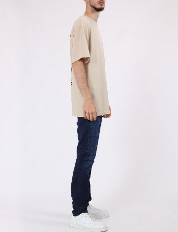 Tricou Only, crem
