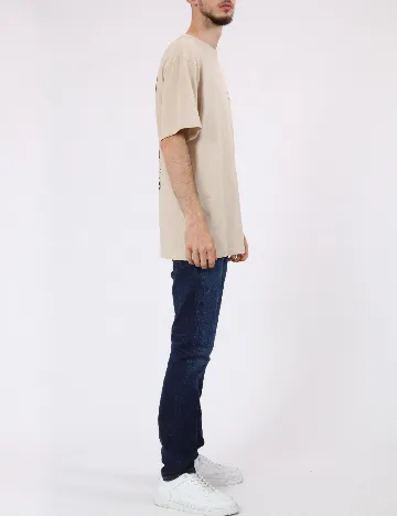 Tricou Only, crem