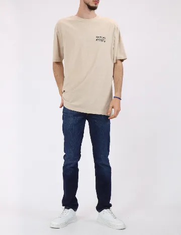 Tricou Only, crem