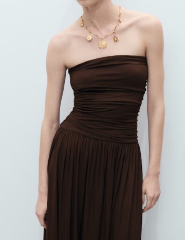 Rochie lunga Mango, maro