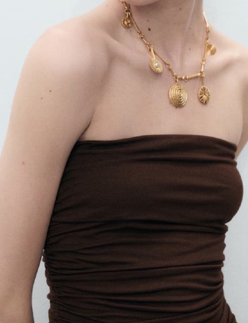 Rochie lunga Mango, maro