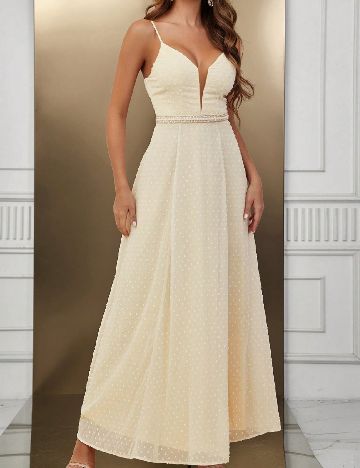 Rochie lunga SHEIN, crem