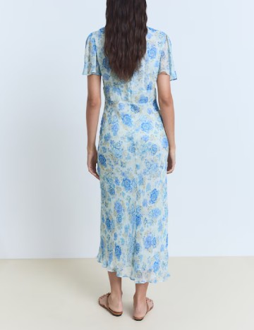 Rochie medie Mango, albastru
