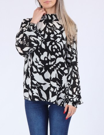 Bluza Only, alb/negru