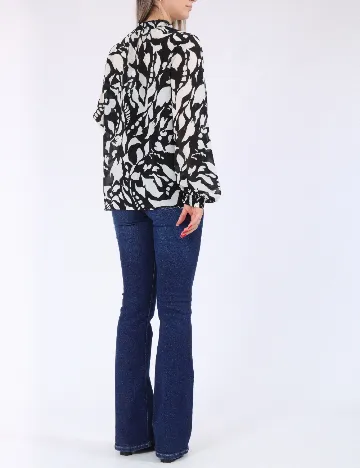 Bluza Only, alb/negru