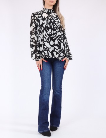 Bluza Only, alb/negru