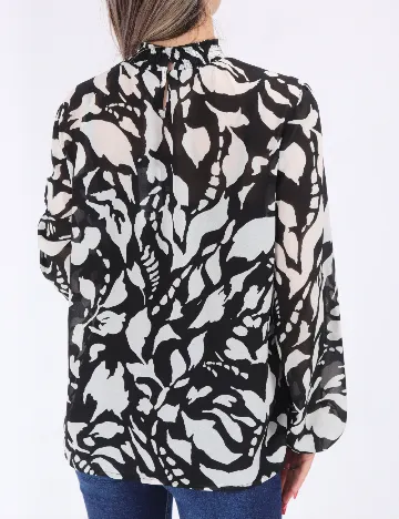 Bluza Only, alb/negru