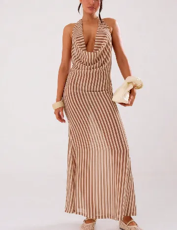 Rochie de plaja SHEIN, maro