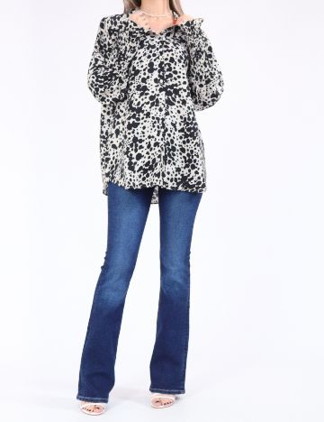 Camasa Vero Moda, alb/negru