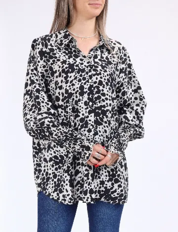 Camasa Vero Moda, alb/negru