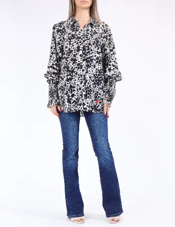 Camasa Vero Moda, alb/negru