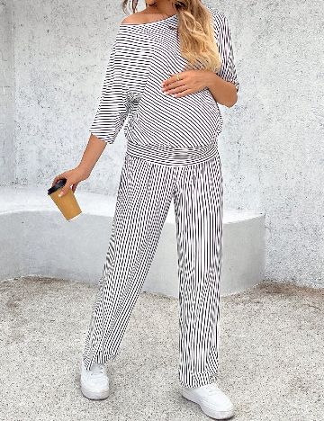 Compleu SHEIN Maternity, alb
