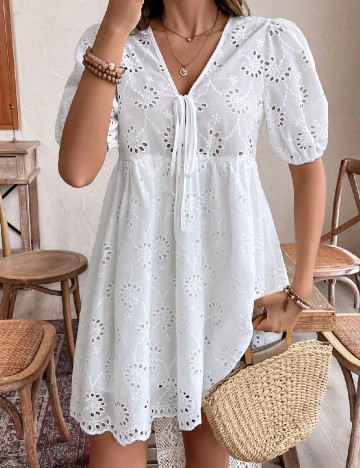 Rochie scurta SHEIN, alb