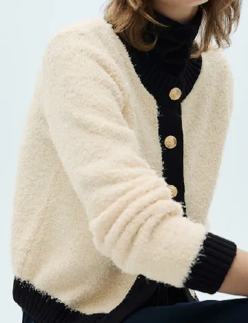 Cardigan Mango, crem