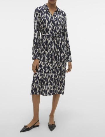Rochie medie Vero Moda, bleumarin