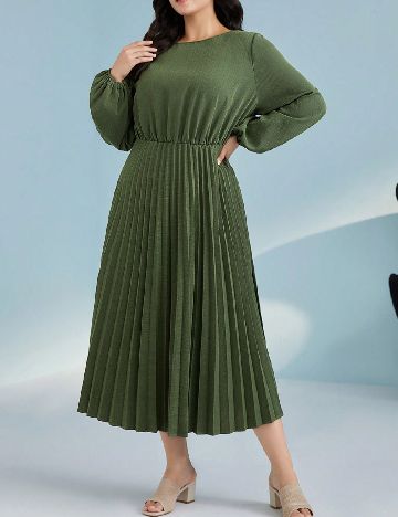 Rochie lunga SHEIN CURVE, verde
