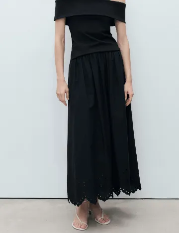 Fusta Mango, negru