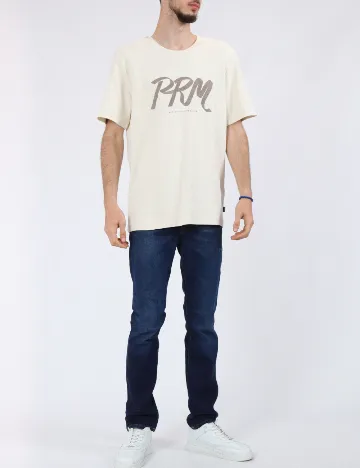 Tricou Jack&Jones, crem