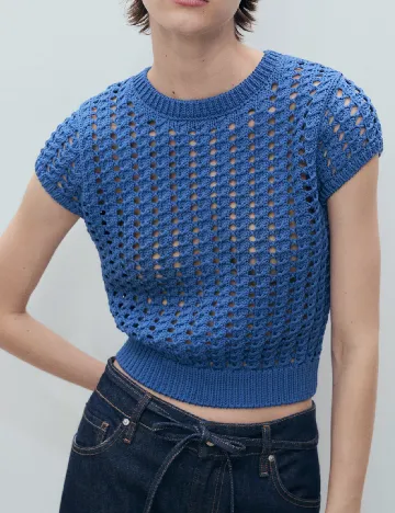 Bluza Mango, albastru