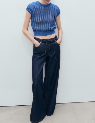Bluza Mango, albastru