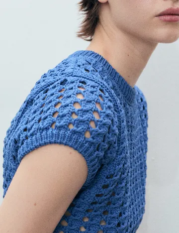 Bluza Mango, albastru