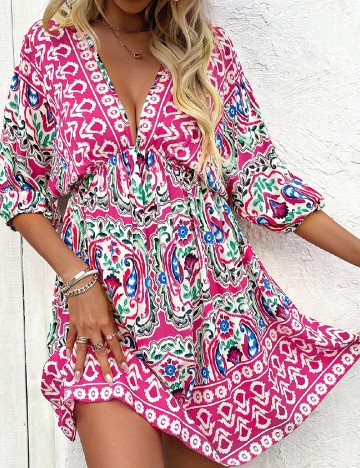 Rochie scurta SHEIN, roz