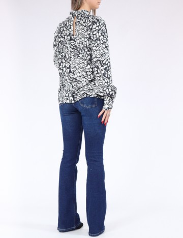 Bluza Vero Moda, alb/negru
