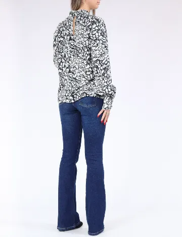 Bluza Vero Moda, alb/negru