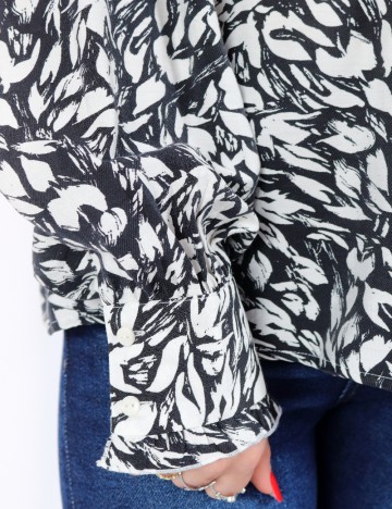 Bluza Vero Moda, alb/negru