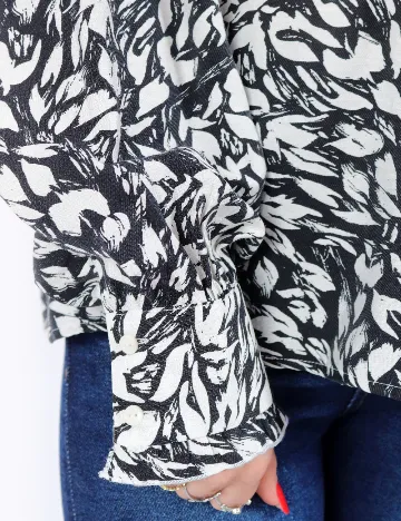 Bluza Vero Moda, alb/negru