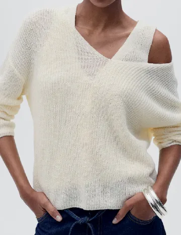 Bluza Mango, ecru