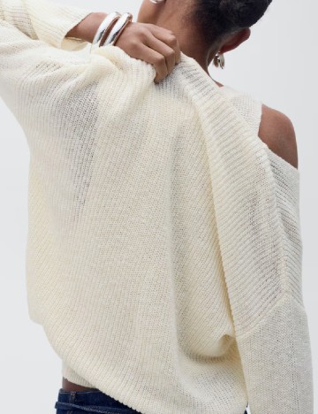 Bluza Mango, ecru