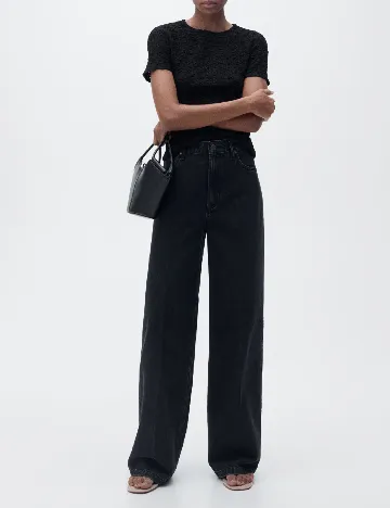 Bluza Mango, negru