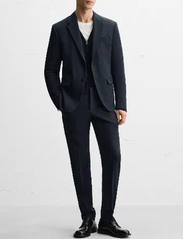 Sacou Zara, bleumarin