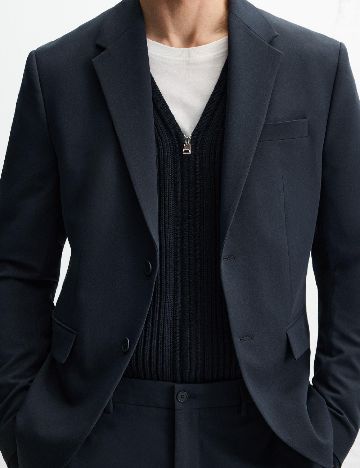 Sacou Zara, bleumarin