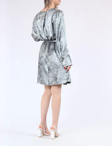 Rochie scurta Only, argintiu