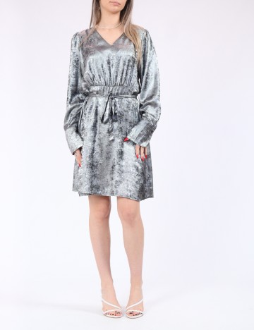Rochie scurta Only, argintiu